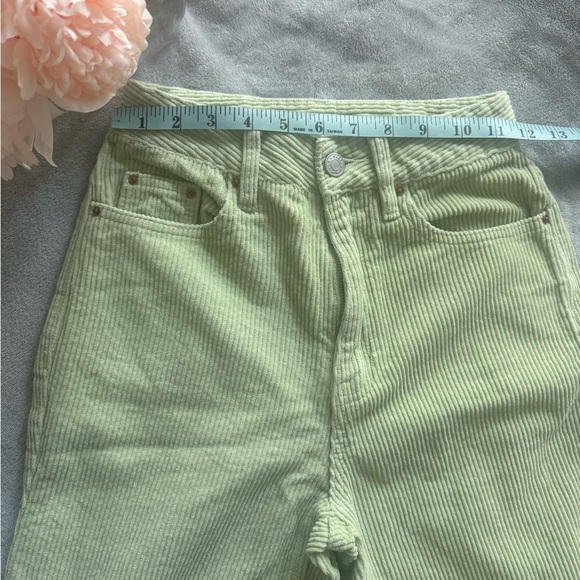 PacSun Light Green Corduroy Pants 90s boyfriend style - Picture 9 of 9